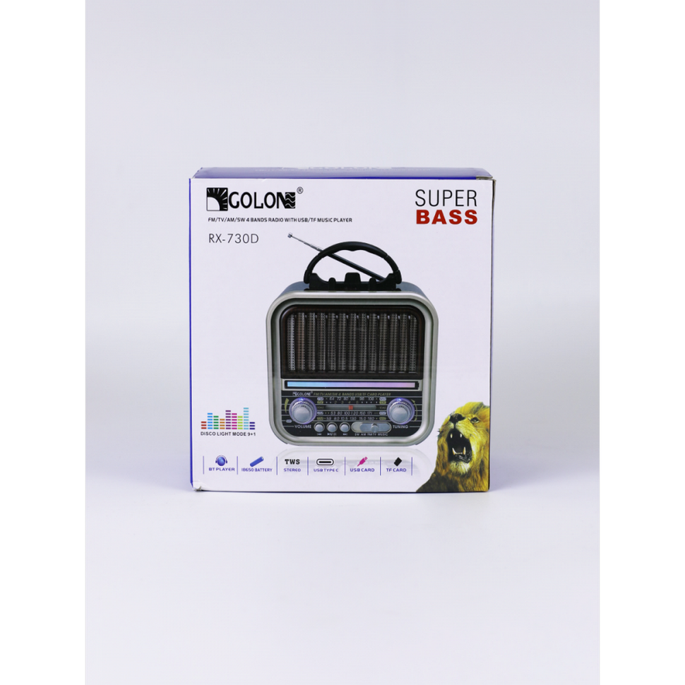 Радиоприемник Golon RX-730D+MP3 плеер Retro Super Bass