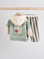 Толстовка и спортивные брюки в комплекте для малышей Next 984-951, Бежевый, Мятный, Темно-серый