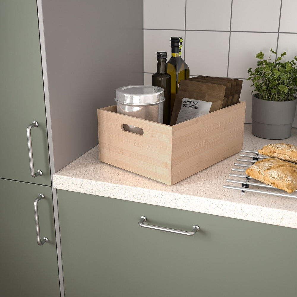IKEA UPPDATERA  (ИКЕА УППДАТЕРА)  -  Контейнер, светлый бамбук, 24x32x15 см