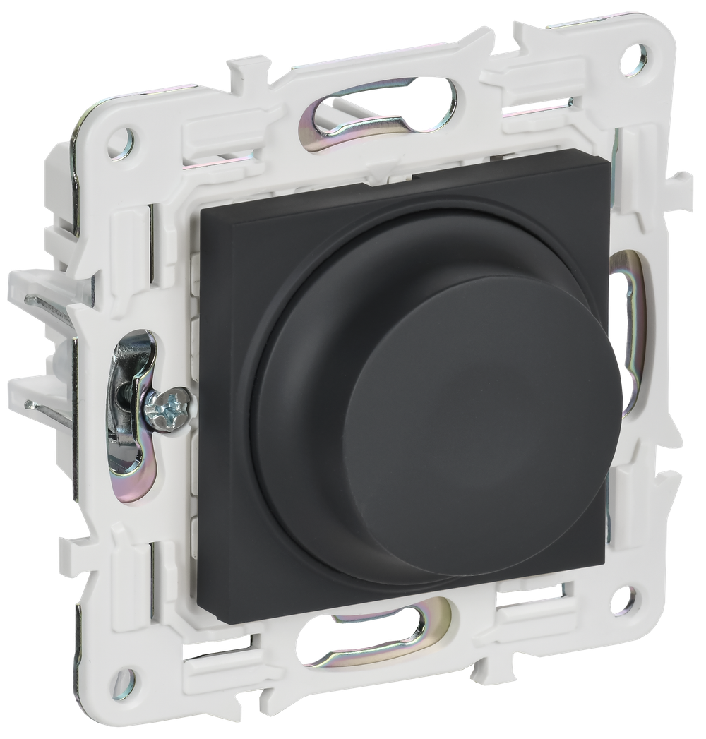 SKANDY Светорегулятор поворотный 600Вт SK-D01G графит IEK