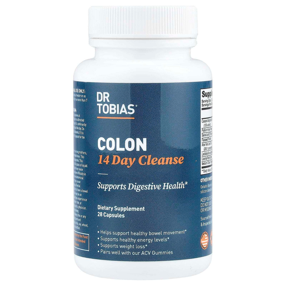 Dr. Tobias, Colon 14 Day Cleanse, 28 капсул