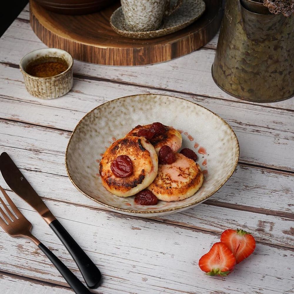 Салатник 550 мл d 19,5 см h4,5 см Brown Spider Silk P.L. Proff Cuisine [6]