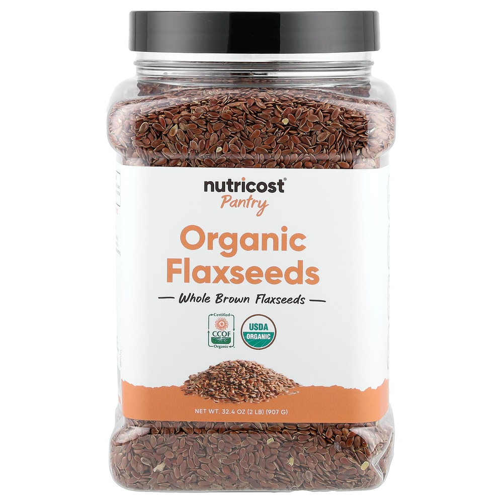 Nutricost, Pantry, органические семена льна, 907 г (32,4 унции)