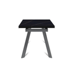 Стол раскладной Stone (120+30+30), керамика матовая Black Gold