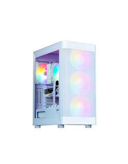 Корпус ZALMAN i4 TG, ATX, WHITE, FRONT MESH, WINDOW, 2x3.5", 2x2.5", 1xUSB2.0, 2xUSB3.0, FRONT 3x140mm FRGB, REAR 1x140mm FRGB