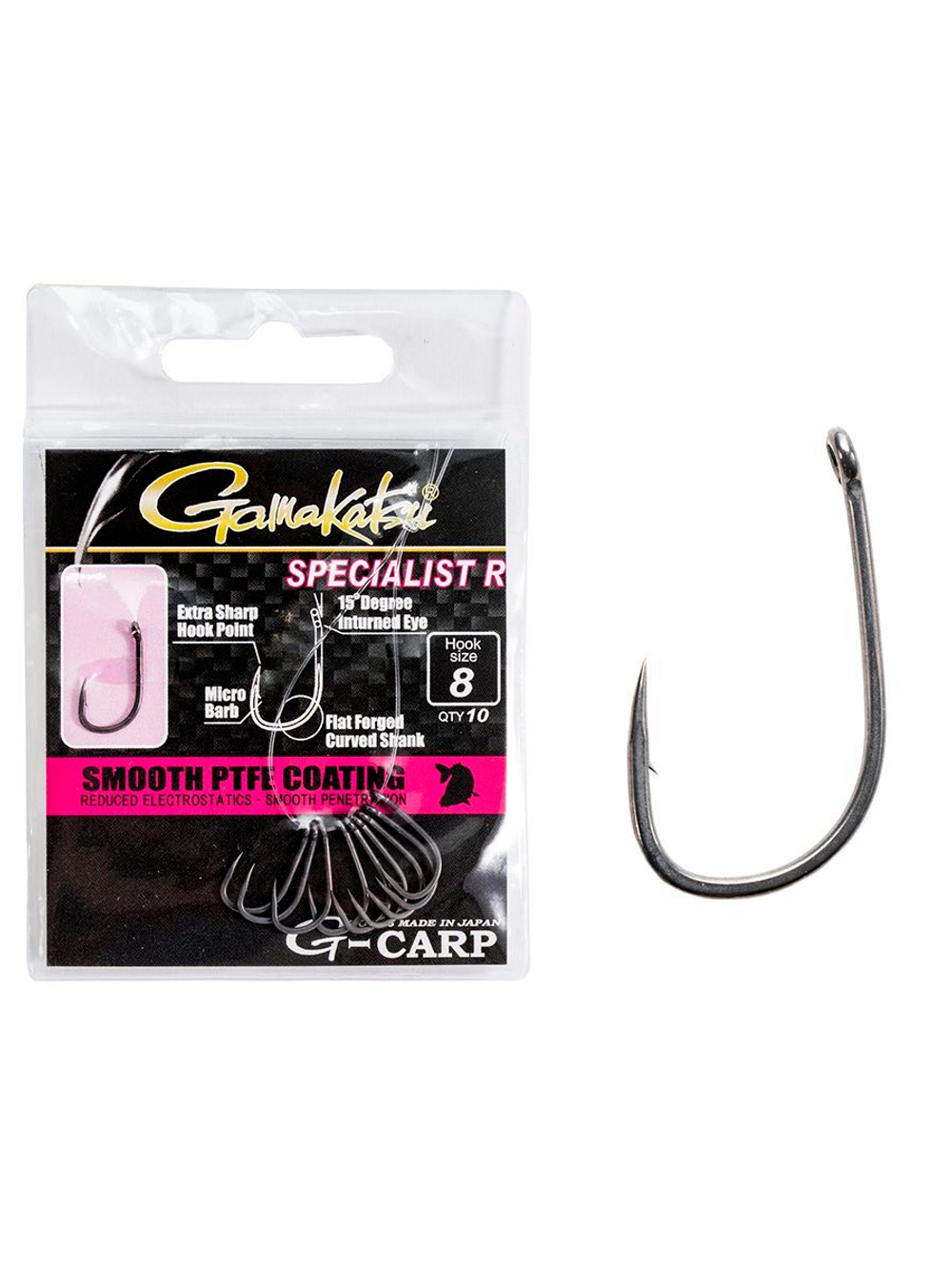 Крючки Gamakatsu G-Carp SPECIALIST RX HOOKS размер 02 (упк.10шт.)