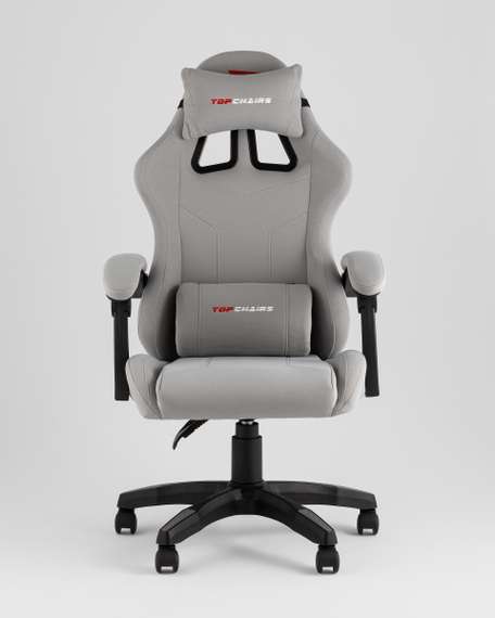 Кресло спортивное TopChairs Druid серый ткань