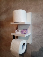 Держатель для туалетной бумаги с полками