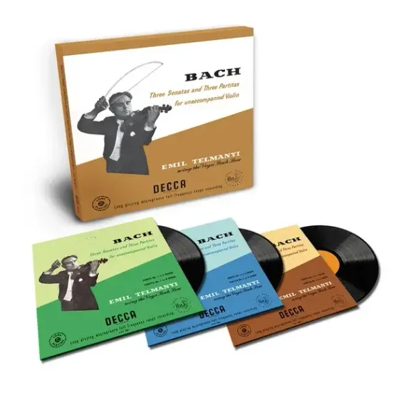 Bach, Emil Telmanyi – Three Sonatas And Three Partitas For Unaccompanied Violin (Box, Analogue) 3LP