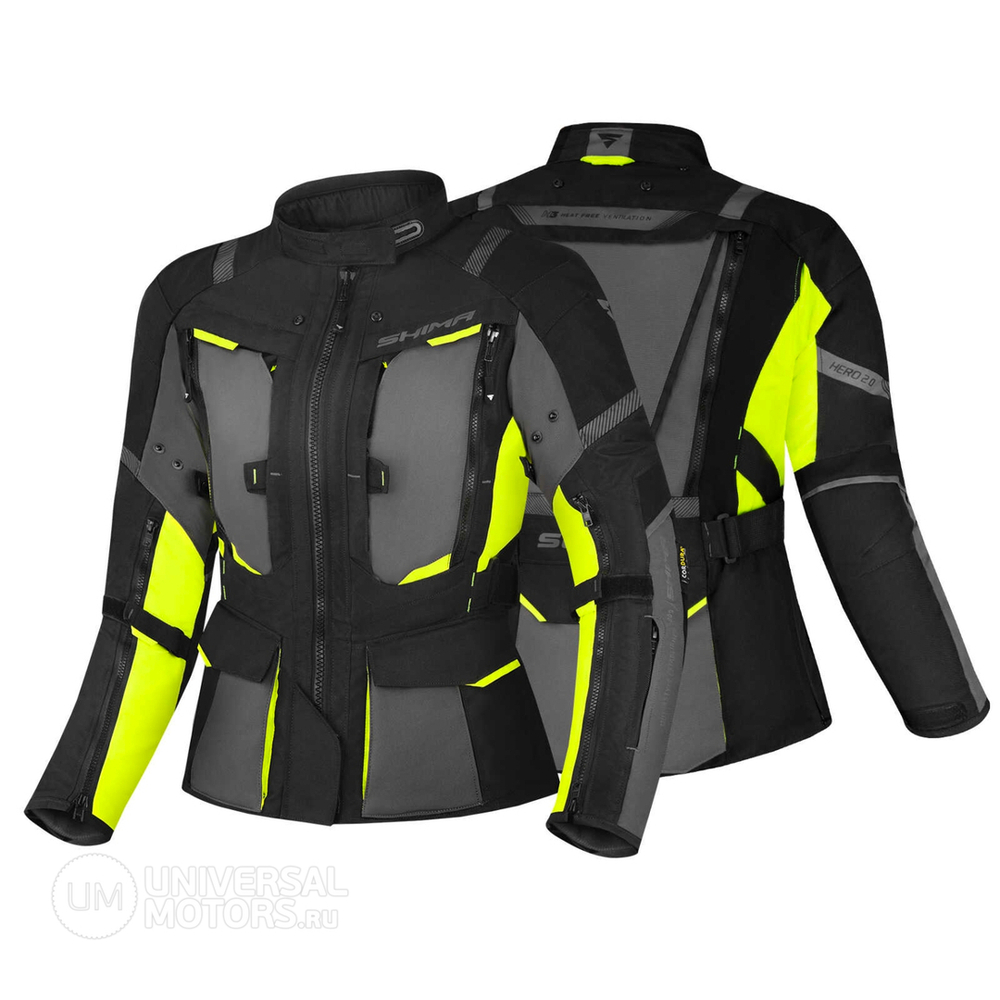 туристическая мотокуртка SHIMA Hero 2.0 Lady Fluo