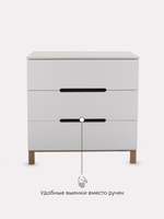 Комод RANT "INDY" 3 ящ. (арт.96) Cloud White
