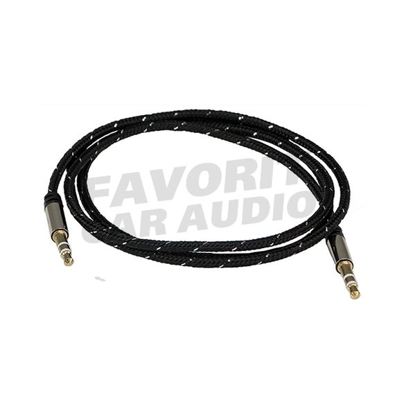 AUX Кабель AURA RCA-J11B черный