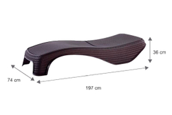 Шезлонг Atlantic, коричневый