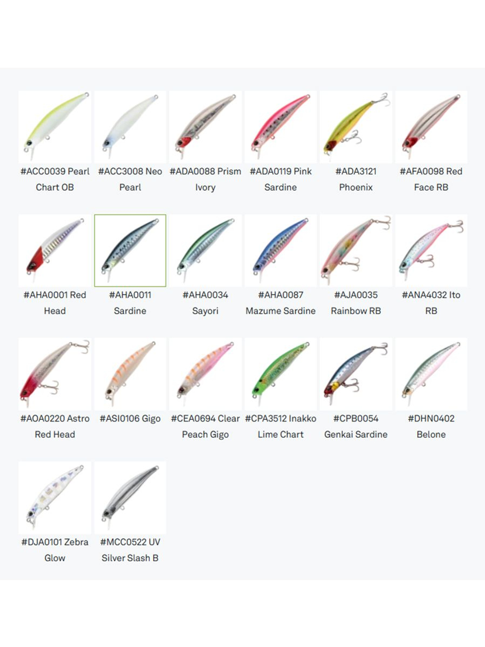 Воблер DUO Tide Minnow Sprint 75 S, CPA3512 Inakko Lime Chart
