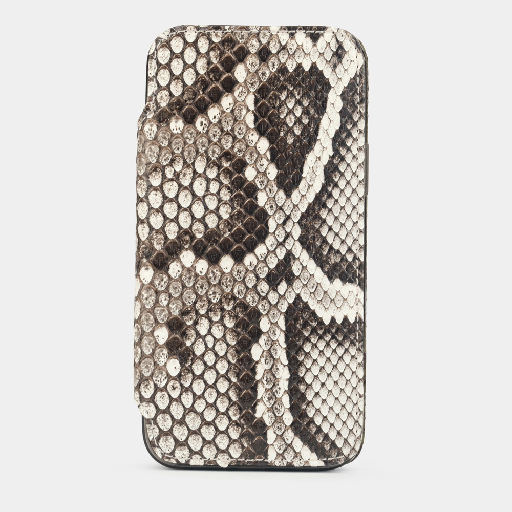 Чехол кожаный Benoit для iPhone 12 Pro Max серого цвета