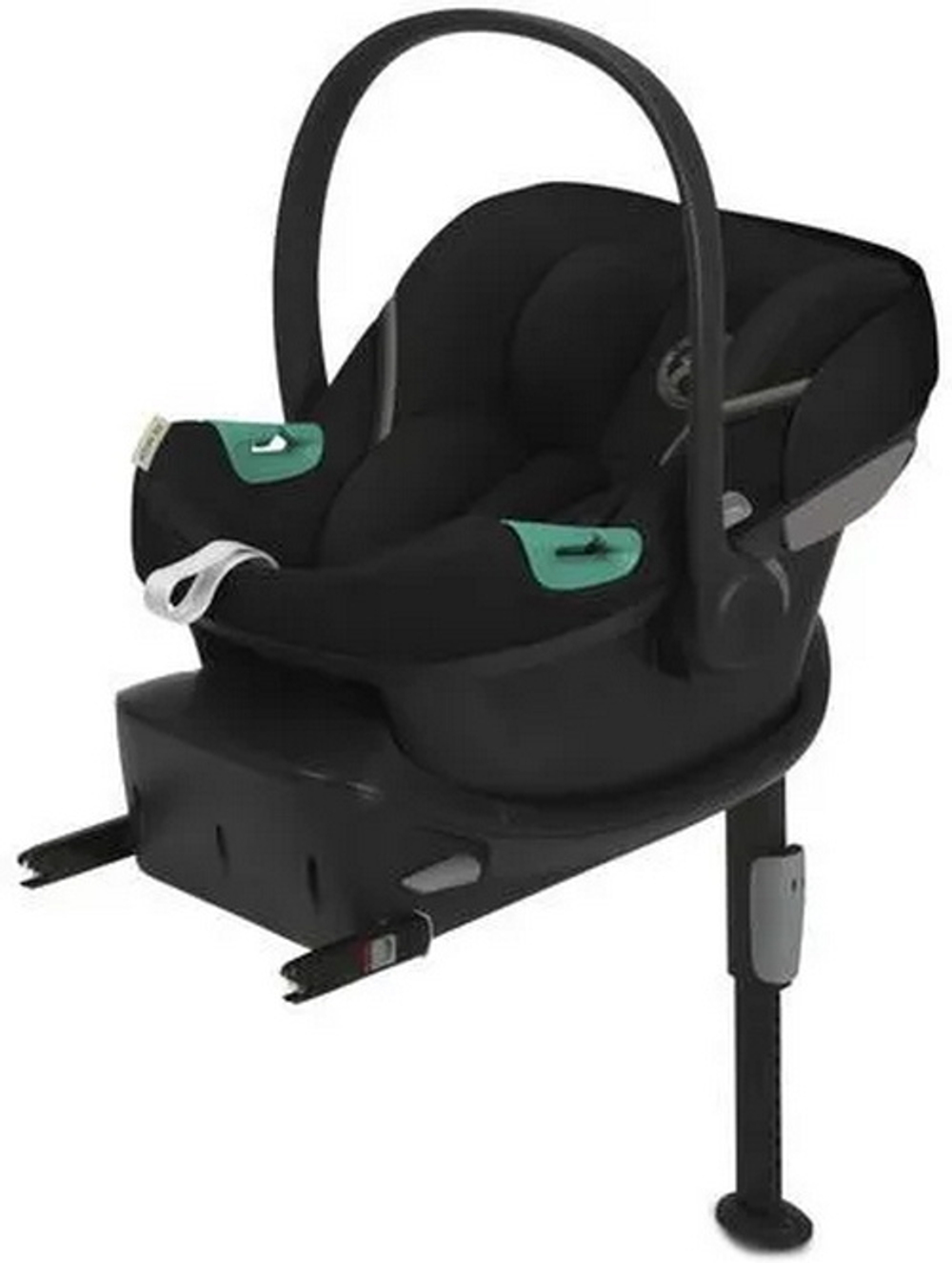 Коляска Cybex Priam IV Rosegold complete Aton S2 Moon Black Base One 4 в 1 Leaf Green