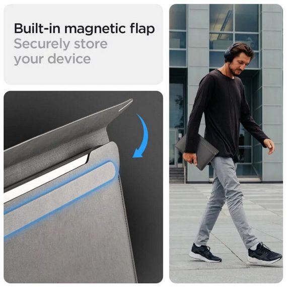 Чехол-папка Spigen Valentinus для MacBook 13-14&quot; (AFA06415) City Grey