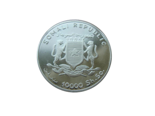 Сомали 10000 шиллингов 1999 Исаак Ньютон СЕРЕБРО