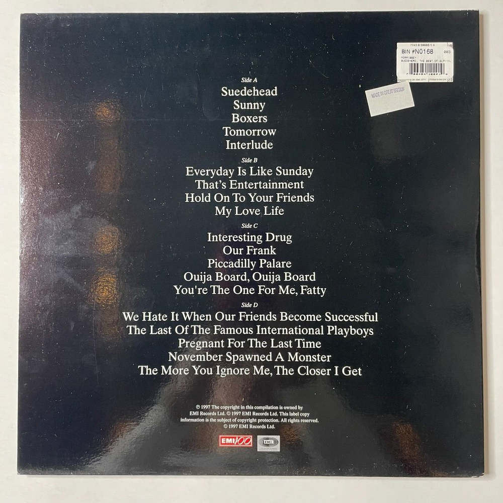 Винтажная виниловая пластинка LP Suedehead The Best Of Morrissey (UK 1997)