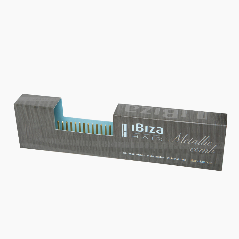 Ibizahair Расческа стилиста карбоновая золотистая  Stylist Gold Comb Италия ОРИГИНАЛ