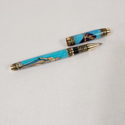 Ручка  с ручной росписью Палех "Подарок юристу"