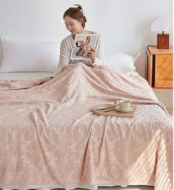 Простыня махровая / покрывало 150х200, 100% хлопок, арт. 03