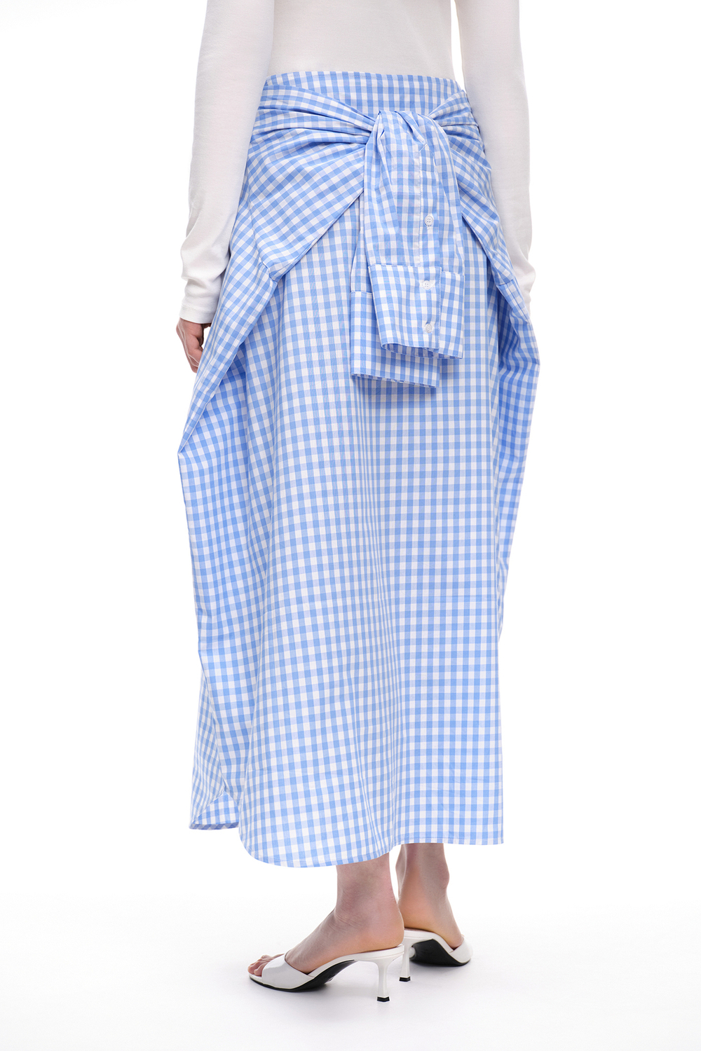 Юбка в клетку (High In The Sky), голубая