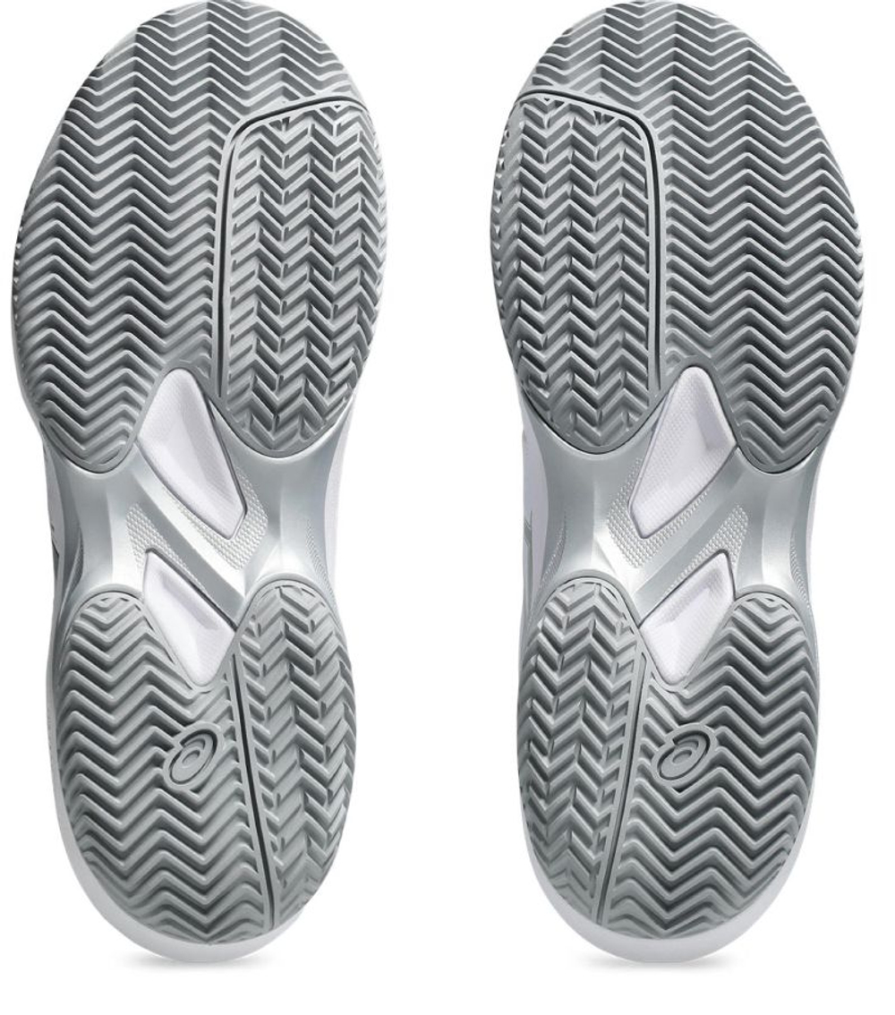 Женские теннисные кроссовки Asics Game FF Clay/OC - white/pure silver