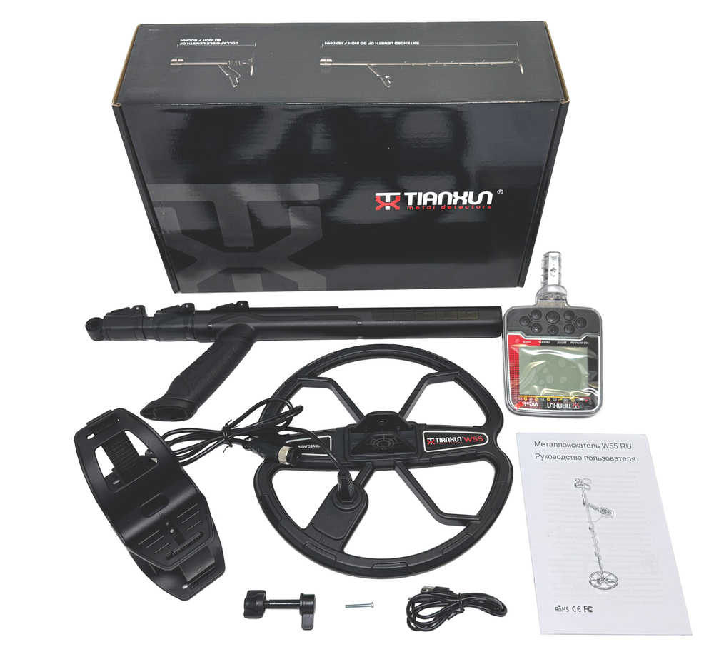 Металлоискатель Tianxun W55 RU + MD-700 Pointer