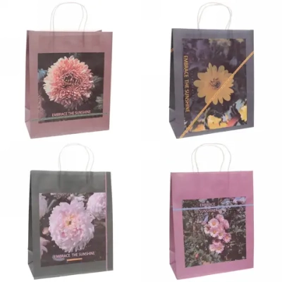 Пакет подарочный «Цветочное настроение» 32*26*12 см