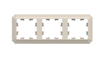 Рамка 3-м AtlasDesign Antique универс. беж. SE ATN100203