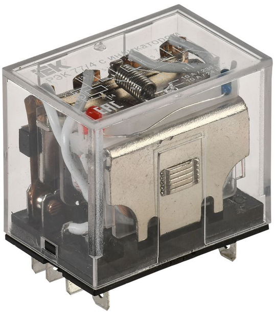 Реле промежуточное РЭК77/4(LY4) с индикацией 10А 24В АC IEK