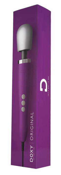 Фиолетовый жезловый вибратор Doxy Original Massager
