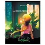 Тетрадь А5 48л. BRAUBERG скоба, клетка, обложка картон, "Anime Girls", 404367, 5шт