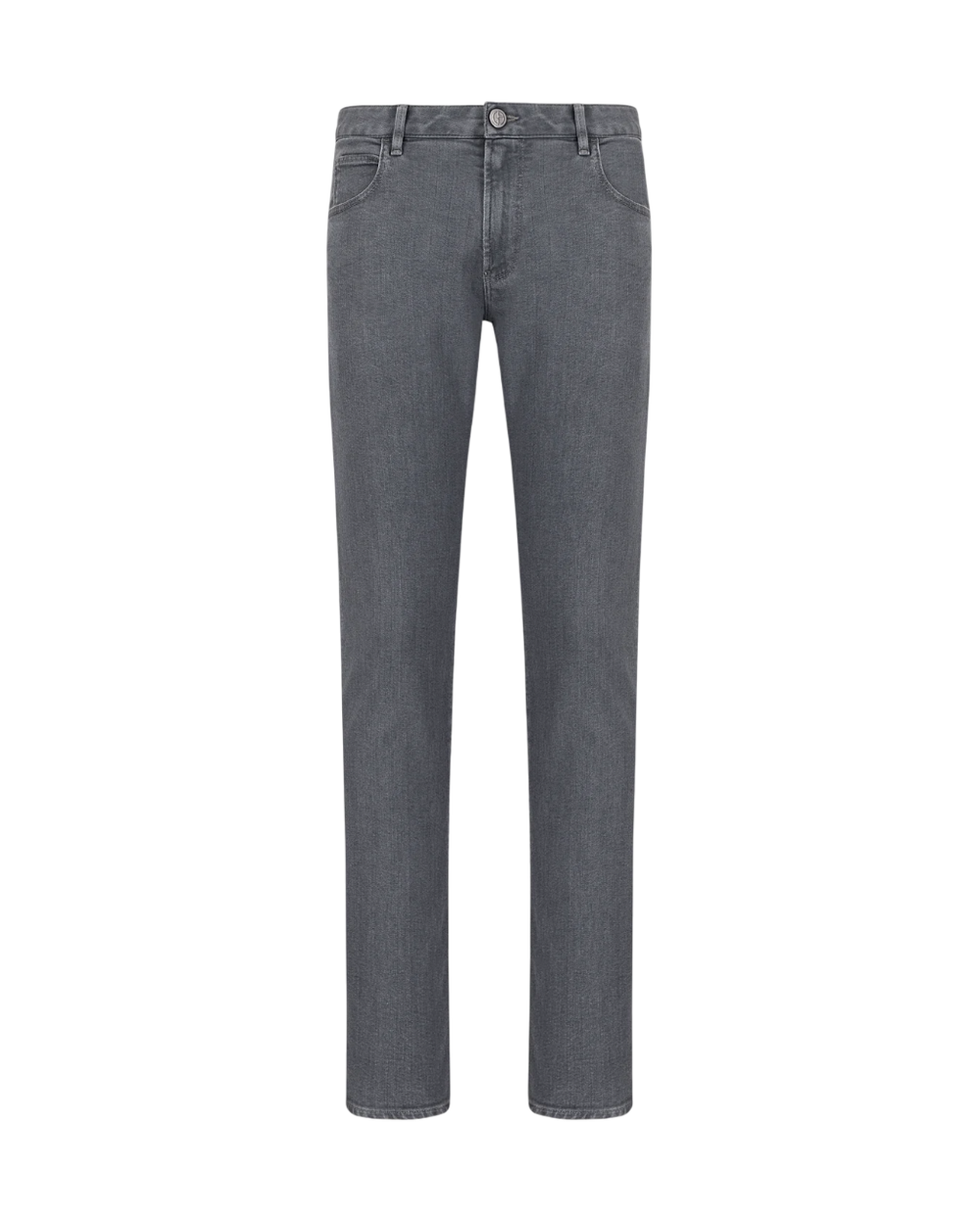 Slim Fit Stretch Cotton-Denim Trousers – мужские узкие брюки из стрейч-хлопка от GIORGIO ARMANI