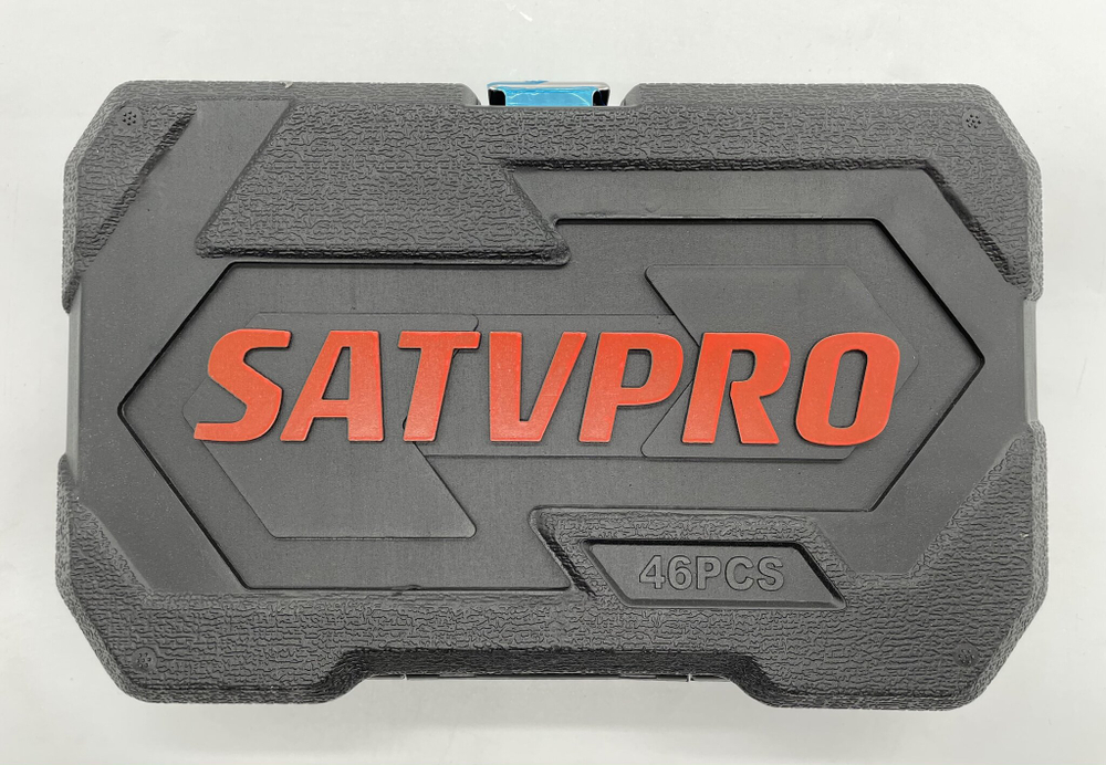 Набор инструментов SATDPRO, в кейсе, 46 бит и торцевых головок