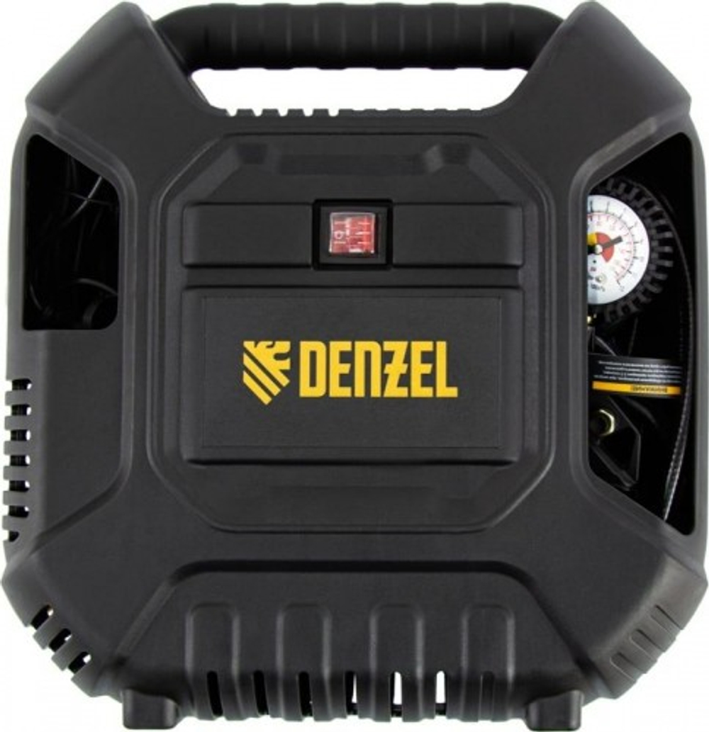 Компрессор поршневой безмасляный Denzel DL1100 с набором аксессуаров 58005