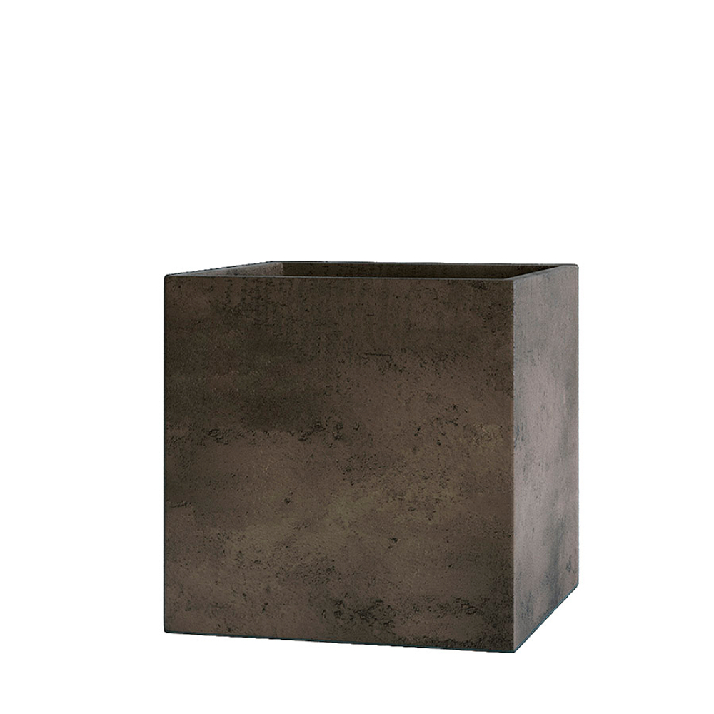 Кашпо, коллекция КОНКРИТ, форма КУБ