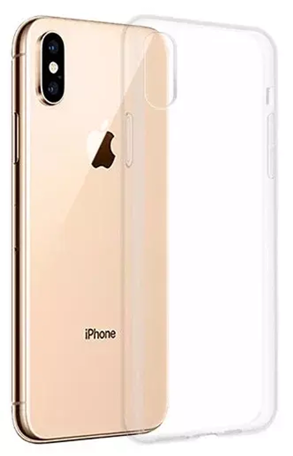 Чехол силиконовый для iPhone XS Max  прозрачный