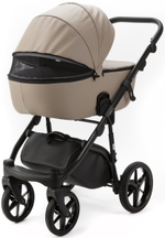 Детская коляска Adamex Nola Deluxe 3 в 1 N-SA09 (Т.БЕЖ. КОЖА)