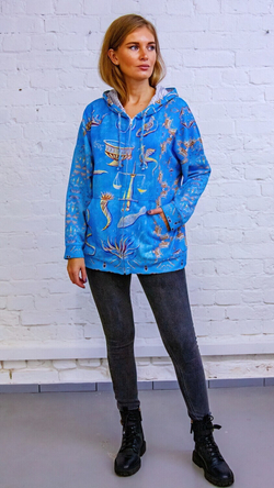 Зип худи «Алхимия», по мотивам алхмической миниатюры из трактата Royal Hieroglyphicon, XVI век