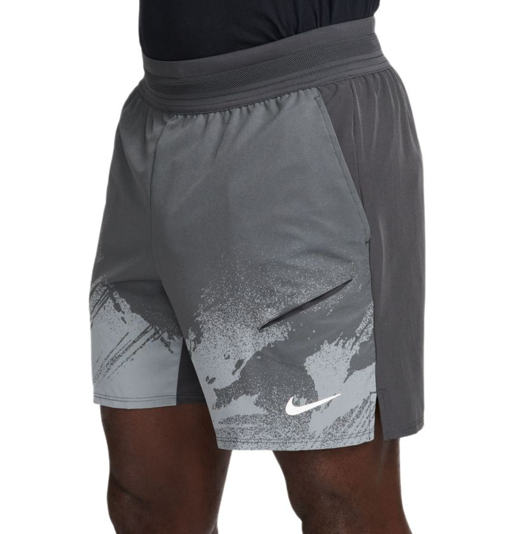 Мужские теннисные шорты Nike Court Paris Slam Dri-Fit Tennis - anthracite/cool grey/white