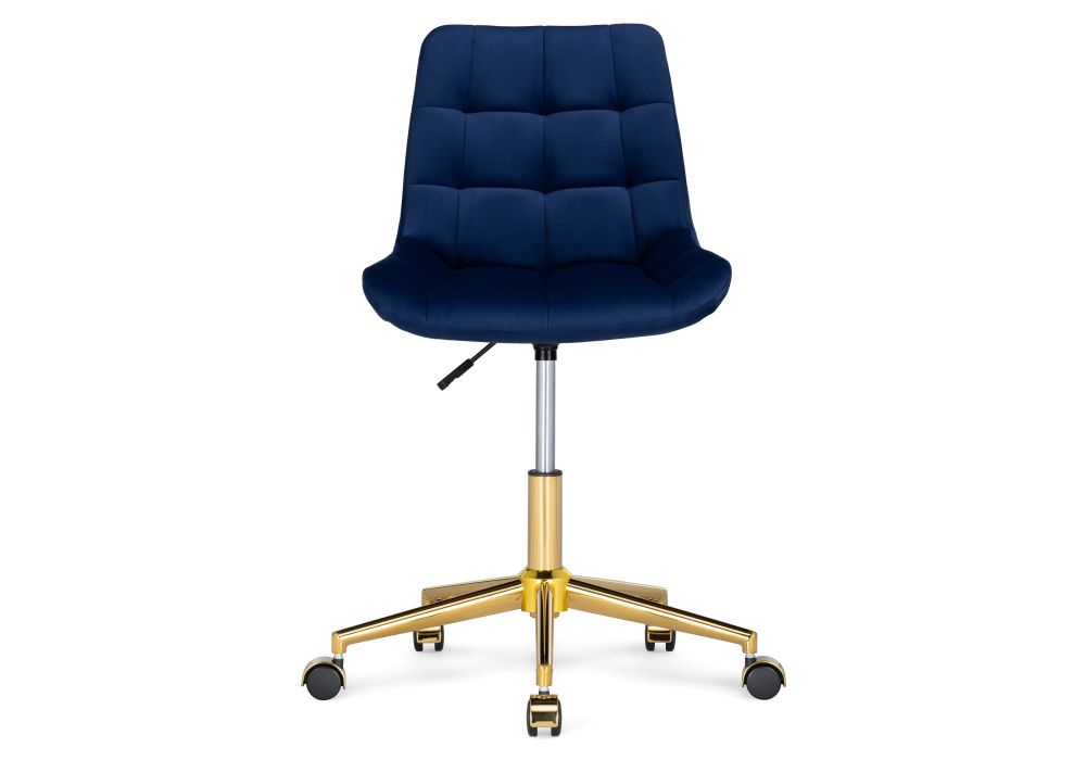 Компьютерное кресло Честер синий / золото