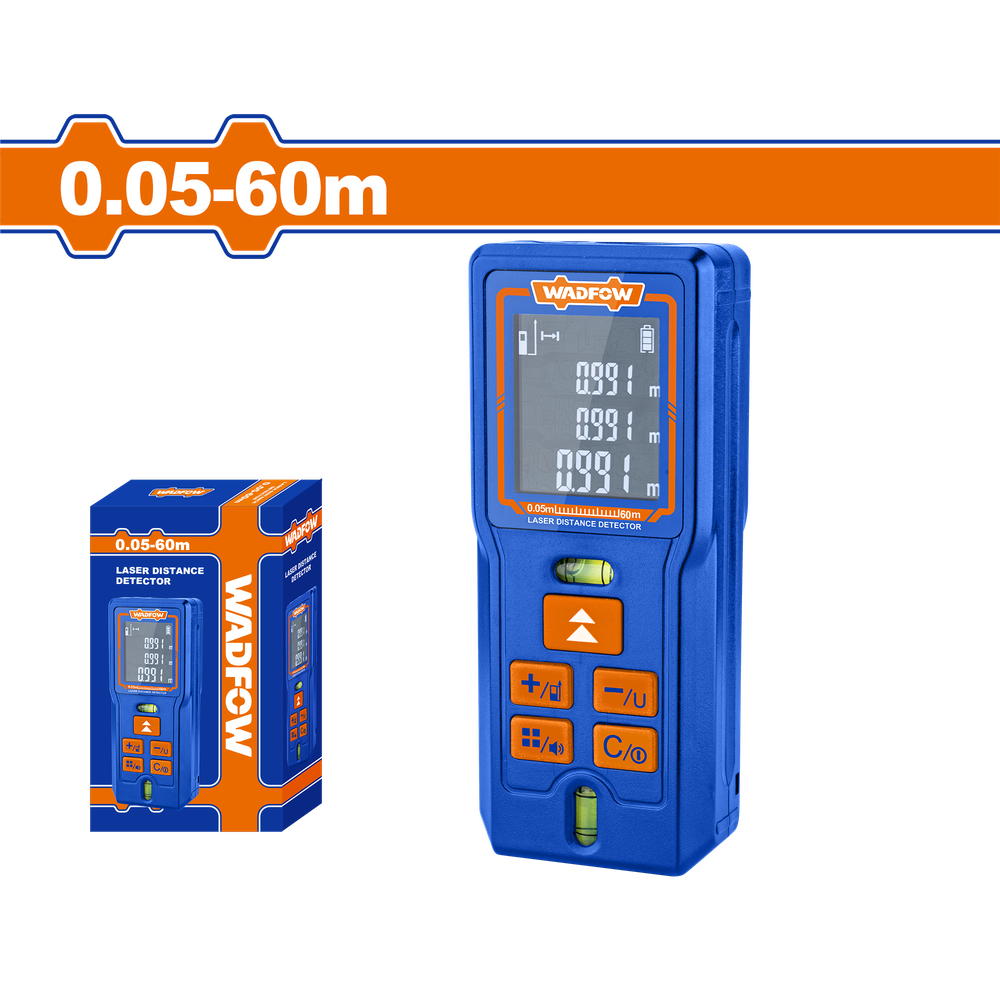 Дальномер лазерный 0.05-60 м (40) WADFOW WDL1506