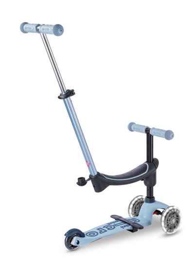 Самокат-качалка Mini Micro Deluxe Rock & Go LED, голубой