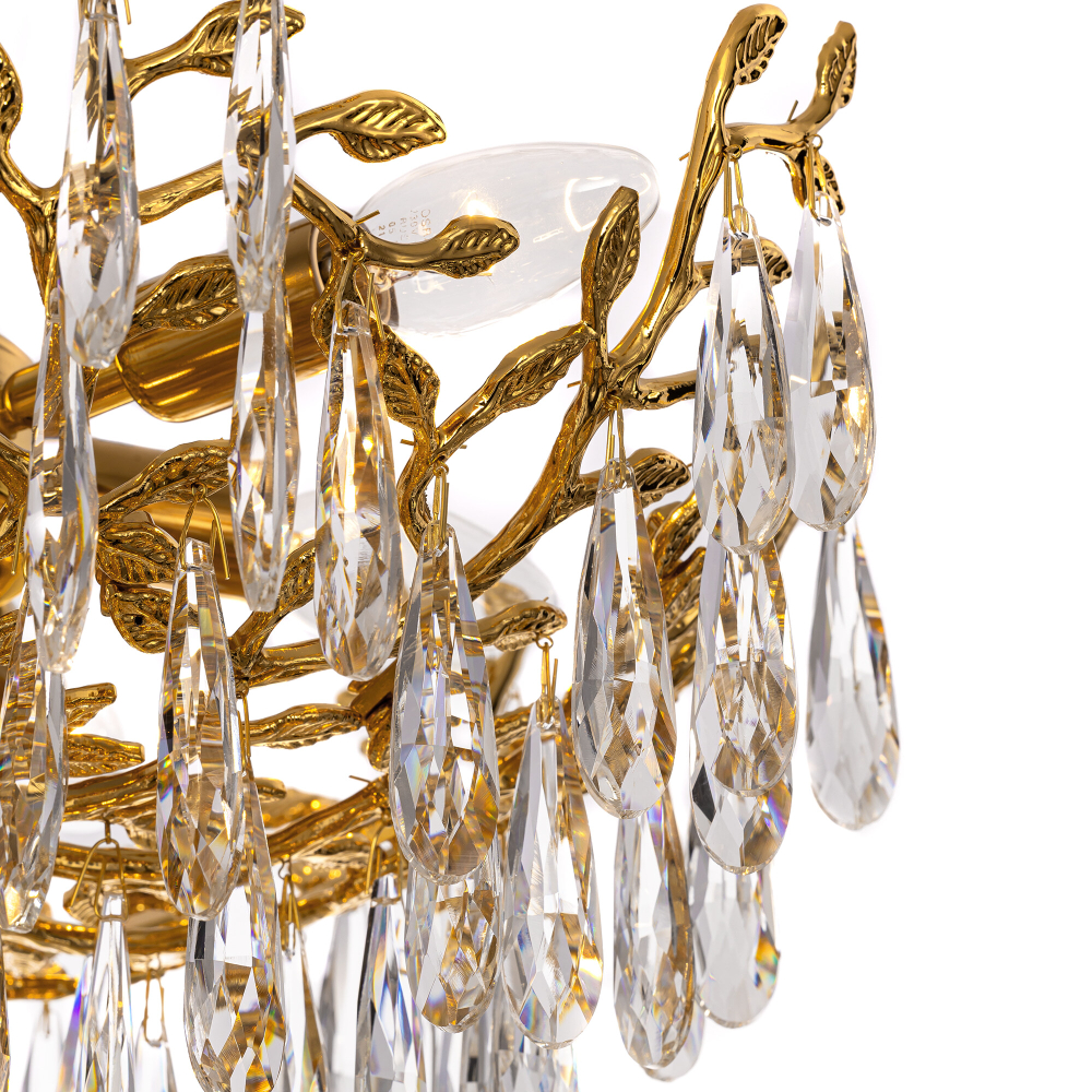 Citilux RITZ CL310262 Люстра хрустальная подвесная Золото