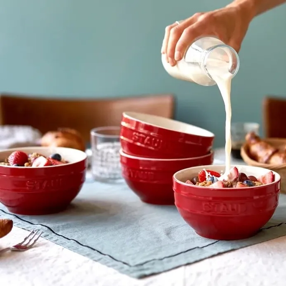 STAUB Набор из 4 сервировочных чаш 14 см античный графит EAN 3272340049859