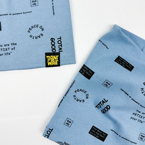 Комплект двухслойный (плотный), Серо-голубой