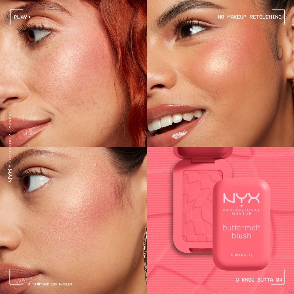 NYX Professional Makeup Buttermelt Blush - пудрово-розовый, 5 g