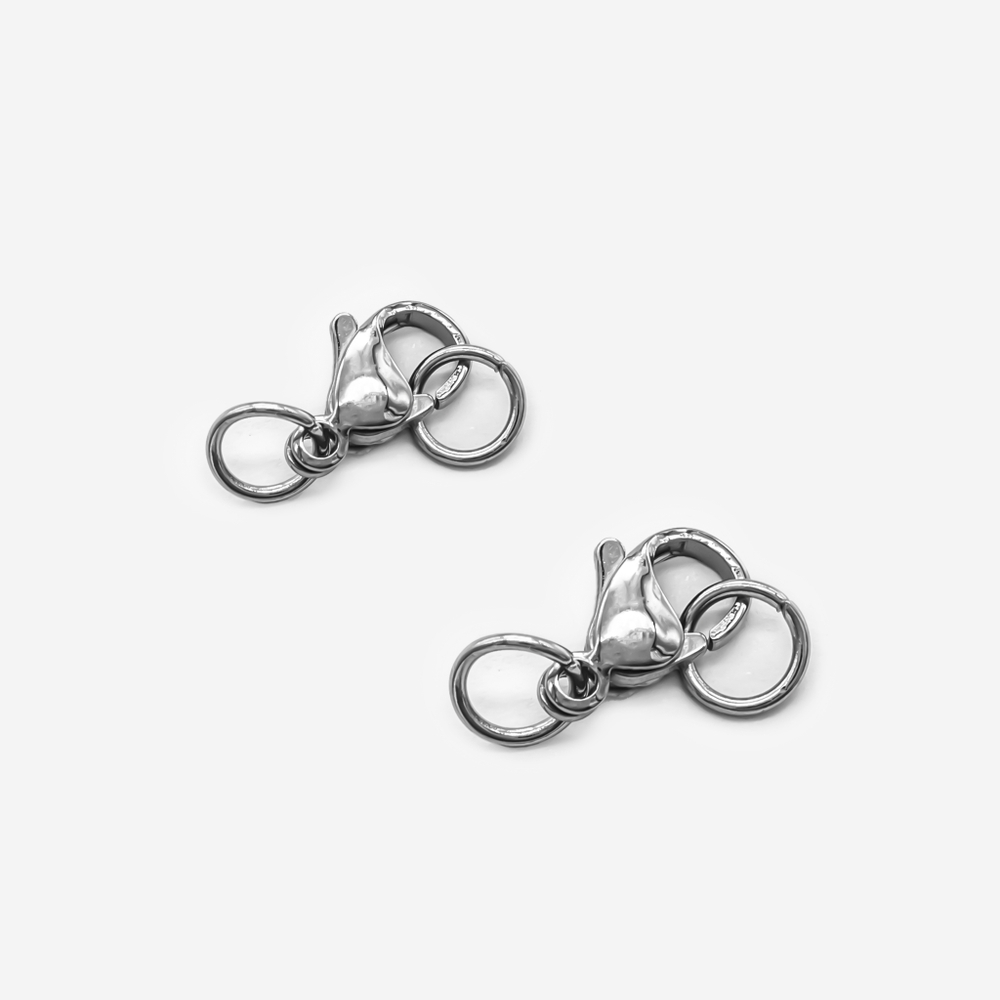 Замочек с колечком "Классика", 8,8*5,5мм, сталь без покрытия